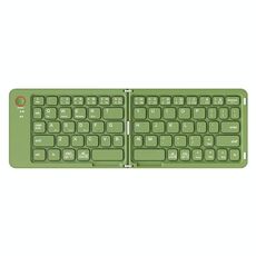 B023 Due pieghevoli portatili mini tastiera wireless Bluetooth telefono cellulare laptop notebook tastiera da ufficio (verde)
