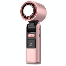 Ventilatore portatile ad alta velocità da 100 marce Mini ventilatore portatile pieghevole ricaricabile USB Turbo piccolo con raffreddamento (rosa)
