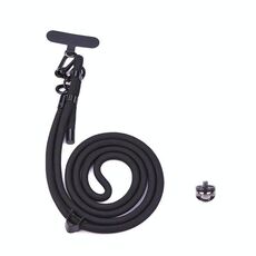 BRDRC Sport Camera Lanyard con vite da 1/4 di pollice Anti-Lost Crossbody Rope Accessorio (Nero)