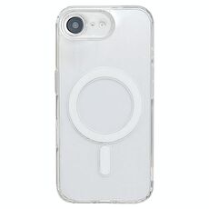 Per iPhone 16e Custodia in TPU acrilico trasparente magnetico MagSafe con foro sottile (trasparente)