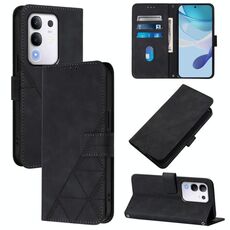 Per vivo Y29 4G Global Crossbody 3D Embossed Flip Custodia per telefono in pelle (nero)