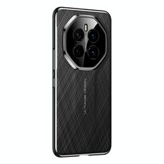 Custodia per telefono cellulare per PC in pelle verniciata semplice con design definitivo per Honor Magic7 (nera)