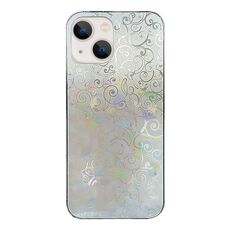 Per iPhone 13 mini Pellicola adesiva trasparente colorata per il retro del telefono (Lucky Clouds)