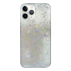 Per iPhone 11 Pro Max Adesivo Trasparente Colorato Pellicola Posteriore per Telefono (Lucky Clouds)