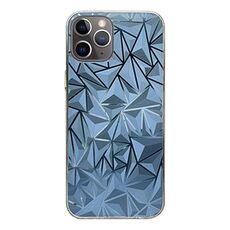 Per iPhone 11 Pro Max Adesivo Trasparente Colorato Pellicola Posteriore per Telefono (Rombo)