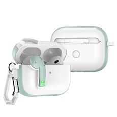 Per AirPods Pro Custodia protettiva per auricolari con blocco colorato (verde)