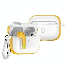 Per AirPods Pro Custodia protettiva per auricolari con blocco colorato (giallo)