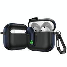 Per AirPods 4 Custodia protettiva per auricolari con blocco colorato (blu navy)