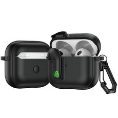 Per AirPods 3 Custodia protettiva per auricolari con blocco colorato (nero)
