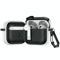 Per AirPods 3 Custodia protettiva per auricolari con blocco colorato (bianco)