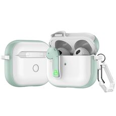 Per AirPods 3 Custodia protettiva per auricolari colorati Lock (verde)