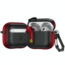 Per AirPods 3 Custodia protettiva per auricolari con blocco colorato (rosso)