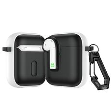 Per AirPods 2 Custodia protettiva per auricolari con blocco colorato (bianco)
