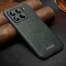 Per Xiaomi 15 Pro SULADA Custodia per telefono in pelle fatta a mano antiurto in TPU ibrido (verde)