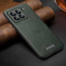 Per Xiaomi 15 SULADA Custodia per telefono in pelle fatta a mano ibrida antiurto in TPU (verde)