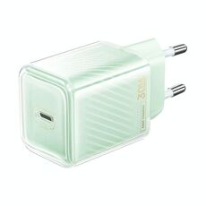 Caricabatterie rapido multi-compatibile REMAX RP-U91 Jiltry Series 30W PD+QC Type-C GaN, spina: spina UE (verde)