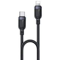 Cavo dati in lega di alluminio Yesido CA189 27W tipo C a 8 pin, lunghezza: 1,2 m (nero)