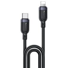 Cavo dati in lega di alluminio Yesido CA191 27W tipo C a 8 pin, lunghezza: 2 m (nero)