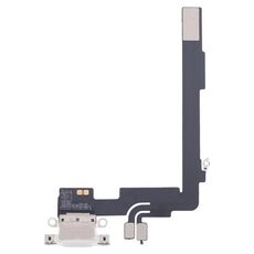 Per iPhone 16 Pro Max Cavo flessibile per porta di ricarica (bianco)
