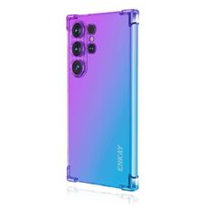 Per Samsung Galaxy S24 Ultra 5G ENKAY Hat-Prince Gradient Airbag TPU Custodia per telefono (viola blu)