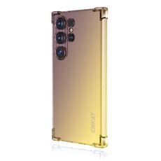 Per Samsung Galaxy S25 Ultra 5G ENKAY Hat-Prince Gradient Airbag TPU Custodia per telefono (nero oro)