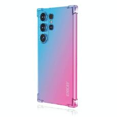 Per Samsung Galaxy S25 Ultra 5G ENKAY Hat-Prince Gradient Airbag TPU Custodia per telefono (blu rosa)