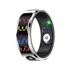 R12 TAGLIA 10 Smart Ring, supporta la frequenza cardiaca / ossigeno nel sangue / sonno / modalità sportive multiple (argento)