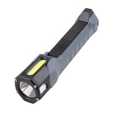 Luce di lavoro di emergenza con luce rotante potente COB con gancio magnetico (grigio)