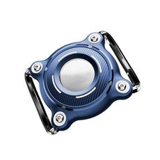 Per AirTag Tracker Custodia protettiva impermeabile per cuccioli e gattini Collare con fibbia in metallo Modello Custodia protettiva (PC blu + bianco)