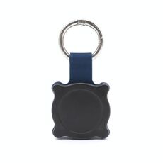 Per AirTag Tracker Custodia protettiva Custodia protettiva completa Custodia protettiva impermeabile per portachiavi (nero blu)