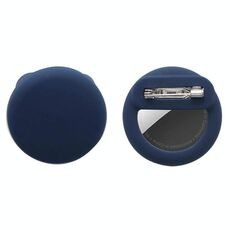 Per AirTag GPS Tracker Custodia rotonda in silicone con spille di sicurezza nascoste all'interno di vestiti e scarpe (blu scuro)