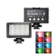 SL-105RGB 40 LED Luce di riempimento Profondità impermeabile 40 m per telecamere sportive