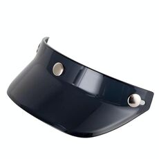Visiera per casco da motociclista retrò a 3 bottoni, protezione parasole, mezza visiera per casco (tè scuro)