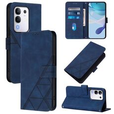 Per vivo Y29 4G Global Crossbody 3D Embossed Flip Custodia per telefono in pelle (blu)