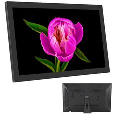 XCLT2150 Cornice digitale con display LED da 21,5 pollici, tipo di spina: spina USA (nero)