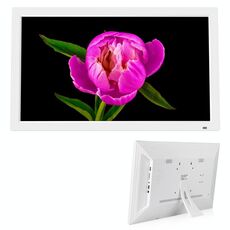 XCLT2150 Cornice digitale per foto con display LED da 21,5 pollici, tipo di spina: spina UE (bianco)