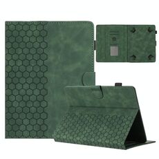 Custodia per tablet intelligente in pelle goffrata a nido d'ape da 7 pollici (verde)