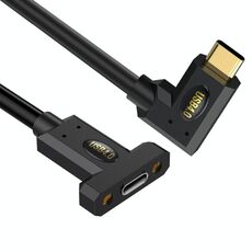 Cavo di prolunga per pannello fisso con viti per orecchie da 240 W, tipo C maschio a tipo C femmina, lunghezza: 1,8 m