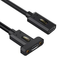 Cavo di estensione per pannello fisso con vite ad orecchio USB4 tipo C femmina a tipo C femmina, lunghezza: 0,3 m