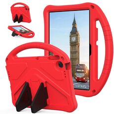 Per Lenovo Tab TB-311 / WIFI 10.1 2025 Custodia antiurto per tablet EVA con supporto (rosso)