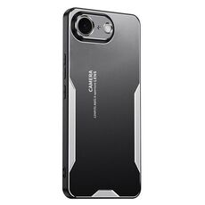 Per iPhone 16e Blade Series TPU Hybrid Metal Phone Case (Argento)