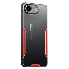 Per iPhone 16e Blade Series TPU Hybrid Metal Phone Case (Rosso)