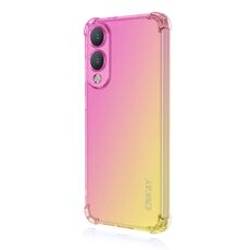 Per Samsung Galaxy S25 Edge 5G ENKAY Hat-Prince Gradient Airbag TPU Custodia per telefono (oro rosa)