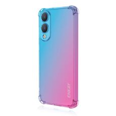 Per Samsung Galaxy S25 Edge 5G ENKAY Hat-Prince Gradient Airbag TPU Custodia per telefono (blu rosa)