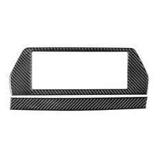Per BMW Serie 8 G14 2019-2024 Guida a destra 2 pezzi/set Adesivo per cornice schermo di navigazione (nero)