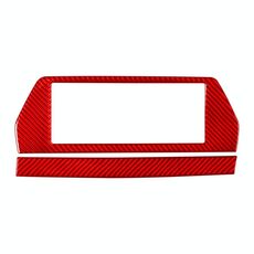 Per BMW Serie 8 G14 2019-2024 Guida a destra 2 pezzi/set Adesivo per cornice schermo di navigazione (rosso)