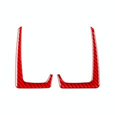 Per BMW Serie 8 G14 2019-2024 2 pezzi/set strumenti guida a sinistra adesivi decorativi su entrambi i lati (rosso)
