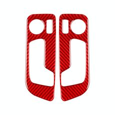 Per BMW Serie 8 G14 2019-2024 2 pezzi/set adesivi universali per la regolazione del sedile per guida a sinistra e a destra (rosso)