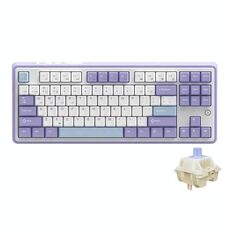 Tastiera meccanica wireless Bluetooth Ajazz AK870 Tri-mode RGB fai da te Tastiera da gioco Hot Swap personalizzata, stile: regalo Axis Purple