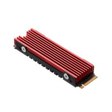 Dissipatore di calore in alluminio per radiatore SSD NVME M.2 2280 FinalCool per PC desktop PS5 (rosso)